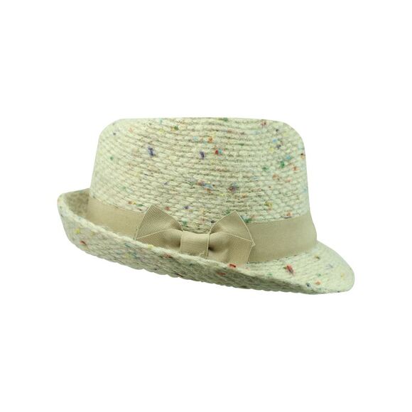 Multicolor Fleck Warm Knit Fedora Trilby Hat - Picture 2 of 8